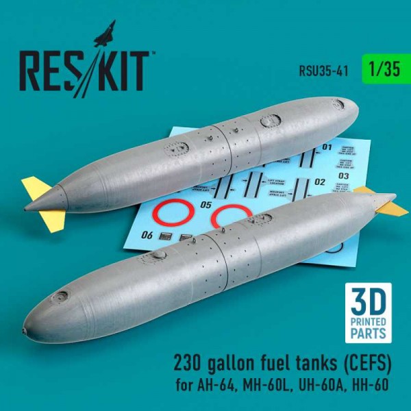 RSU35-0041   230 gallon fuel tanks (CEFS) for AH-64, MH-60L, UH-60A, HH-60 (3D Printing) (2 pcs) (1/35) (thumb73100)