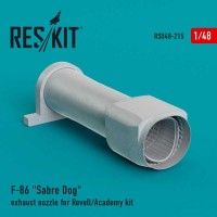 RSU48-0215   F-86 «Sabre Dog» exhaust nozzle for Revell/Academy kit (1/48) (attach1 73172)