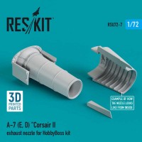 RSU72-0007   A-7 (E,D) «Corsair II exhaust nozzle for HobbyBoss kit (3D Printing) (1/72) (attach1 73308)