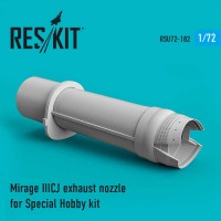 RSU72-0182   Mirage IIICJ exhaust nozzle for Special Hobby kit (1/72) (attach1 73317)