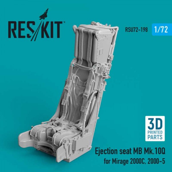 RSU72-0198   Ejection seat MB Mk.10Q for Mirage 2000C, 2000-5 (3D printing) (1/72) (thumb73326)