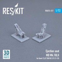 RSU72-0217   Ejection seat MB Mk.10LH for Hawk T.2,67,100/102,127,CT-155 (3D printing) (1/72) (attach1 73328)