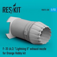 RSU72-0220   F-35 (A,C) «Lightning II» exhaust nozzle for Orange Hobby kit (1/72) (attach1 73331)