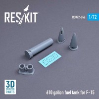 RSU72-0242   610 gallon fuel tank for F-15 (1 pcs) (3D printing) (1/72) (attach1 73341)