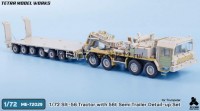 TetraME-72029   1/72 Slt-56 Tractor with 56t Semi Trailer Detail-up Set (for Trumpeter) (attach8 77047)