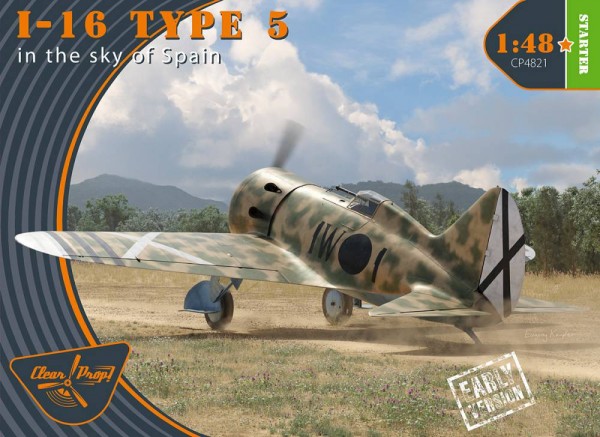 CP4821   I-16 type 5 (in the sky of Spain early version) (thumb79976)