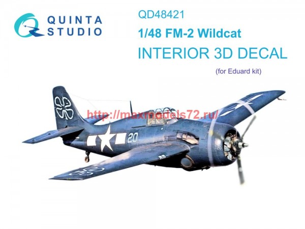 QD48421   3D Декаль интерьера кабины FM-2 Wildcat (Eduard) (thumb75194)