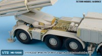 TetraME-72030   1/72 Russian 9P140 TEL of 9K57 Uragan Rocket System Detail-up Set (for Trumpeter) (attach7 77057)