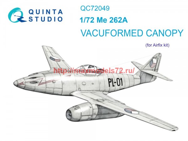 QC72049   Набор остекления для модели Me-262A (Airfix) (thumb75091)