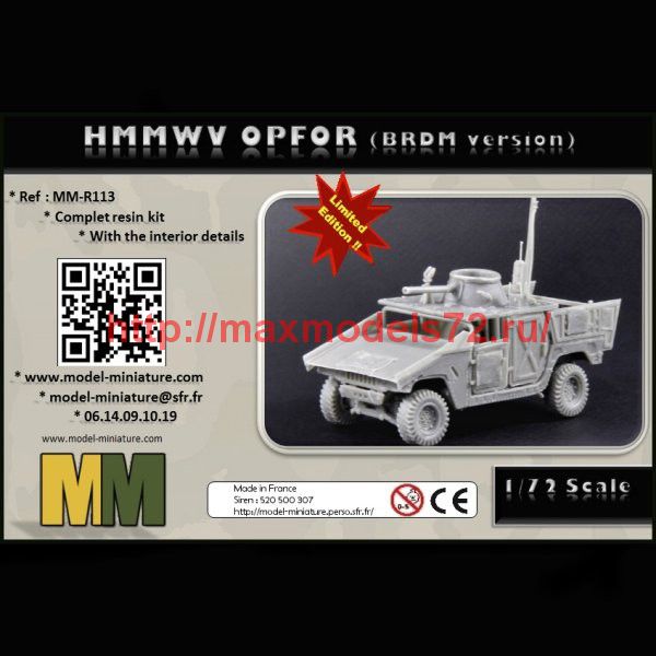 MM-R113   HMMWV Opfor (BRDM version) 1/72 (thumb75402)