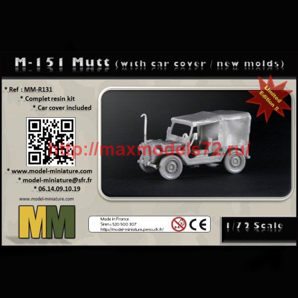 MM-R131    M-151 Mutt (with car cover) (thumb75430)