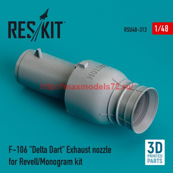 RSU48-0313   F-106 "Delta Dart" exhaust nozzle for Revell/Monogram kit (thumb75965)