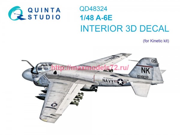 QD48324   3D Декаль интерьера кабины A-6E (Kinetic) (thumb77582)