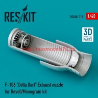 RSU48-0313   F-106 «Delta Dart» exhaust nozzle for Revell/Monogram kit (attach1 75965)