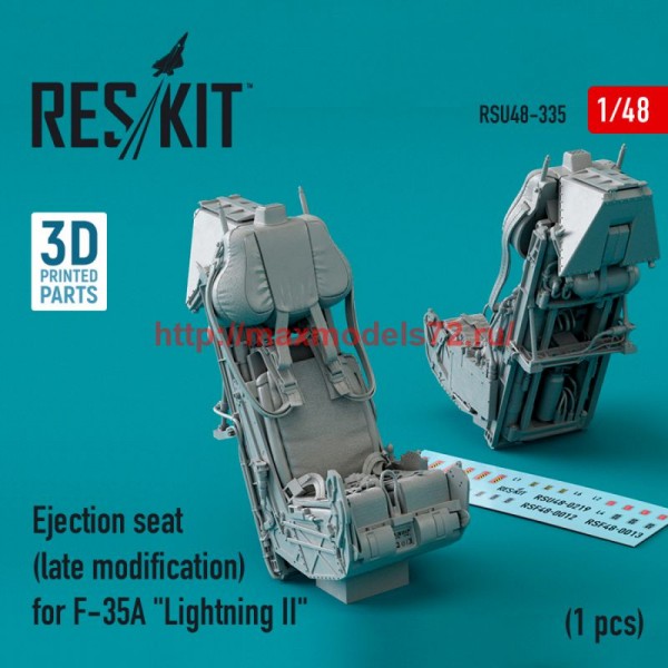 RSU48-0335   Ejection seat (late modification) for F-35A "Lightning II" (3D Printed) (1/48) (thumb75986)