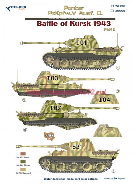 CD72158   Pz.Kpfw.V Panter Ausf. D Battle of Kursk 1943 - Part II. (thumb77034)