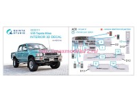 QD35111   3D Декаль интерьера кабины Toyota Hilux (MENG) (attach3 77431)