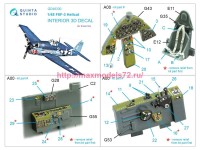 QD48330   3D Декаль интерьера кабины F6F-3 Hellcat (Eduard) (attach3 77592)