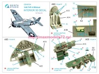 QD48334   3D Декаль интерьера кабины F4F-4 Wildcat (Tamiya) (attach3 77597)