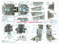 QD48395   3D Декаль интерьера кабины F-14A (Hobby Boss) (attach3 77732)