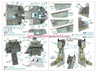 QD48405   3D Декаль интерьера кабины F-14D (Hobby Boss) (attach3 77752)