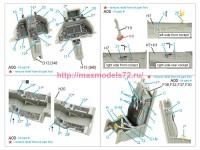 QD48419   3D Декаль интерьера кабины F-16D block 40 (Kinetic 2022г. разработки) (attach3 77782)