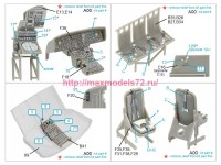 QD48431   3D Декаль интерьера кабины Westland Sea King HU.5 (Airfix) (attach3 77822)