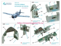 QD72115   3D Декаль интерьера кабины F4F-4 Wildcat (Arma Hobby) (attach3 77356)