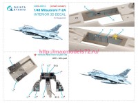 QDS-48012   3D Декаль интерьера кабины Mitsubishi F-2A (Hasegawa) (малая версия) (attach3 77567)