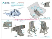 QDS-48431   3D Декаль интерьера кабины Westland Sea King HU.5 (Airfix) (Малая версия) (attach3 77827)