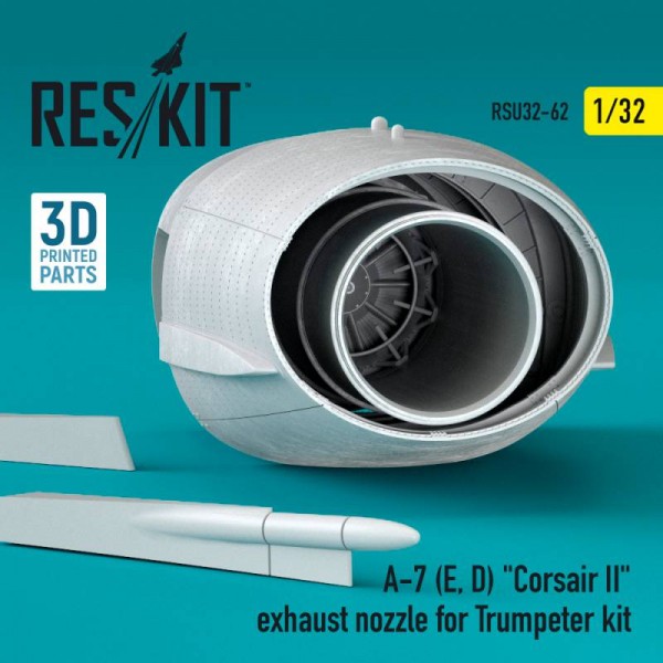 RSU32-0062   A-7 (E, D) "Corsair II" exhaust nozzle for Trumpeter kit (1/32) (thumb76868)