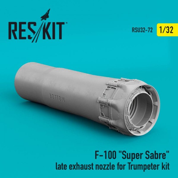 RSU32-0072   F-100 "Super Sabre" late exhaust nozzle for Trumpeter kit (1/32) (thumb76879)