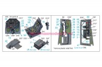 QD32004   3D Декаль интерьера кабины P-51D (поздний) (Tamiya) (attach2 78113)