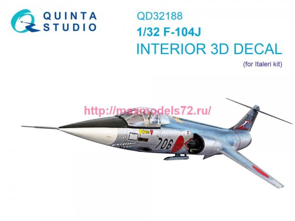 QD32188   3D Декаль интерьера кабины F-104J (Italeri) (thumb80329)
