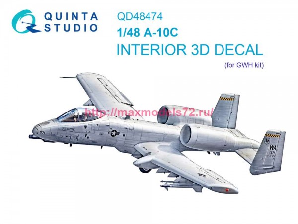 QD48474   3D Декаль интерьера кабины A-10C (GWH) (thumb80269)