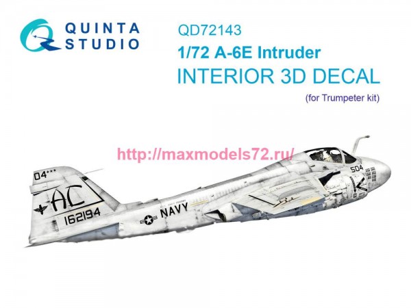 QD72143   3D Декаль интерьера кабины A-6E Intruder (Trumpeter) (thumb78885)