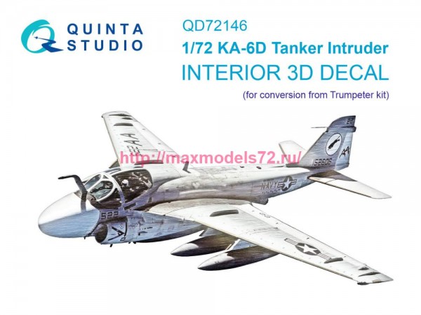 QD72146   3D Декаль интерьера кабины KA-6D Intruder (конверсия для Trumpeter) (thumb78893)