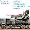 QD72160   3D Декаль интерьера кабины Панцирь-С1 (Звезда) (thumb80136)