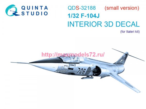 QDS-32188   3D Декаль интерьера кабины F-104J (Italeri) (Малая версия) (thumb80334)
