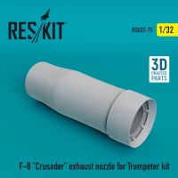 RSU32-0075   F-8 «Crusader» exhaust nozzle for Trumpeter kit (1/32) (attach1 76890)