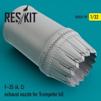 RSU32-0099   F-35 (A, C) exhaust nozzle for Trumpeter kit (1/32) (attach1 76936)