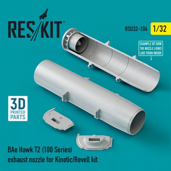 RSU32-0104   BAe Hawk T2 (100 Series) exhaust nozzle for Kinetic/Revell kit (1/32) (thumb76944)