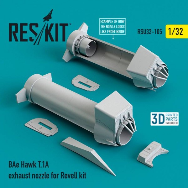 RSU32-0105   BAe Hawk T.1A exhaust nozzle for Revell kit (1/32) (thumb76946)