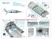 QD32181   3D Декаль интерьера кабины F-104S-ASA (Italeri) (attach3 80299)