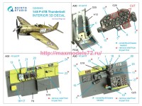 QD48443   3D Декаль интерьера кабины P-47B Thunderbolt (Dora Wings) (attach2 78913)