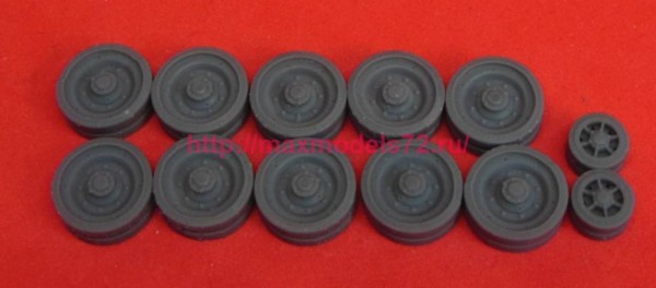 OKBS72545DP   Wheels for Cromwell, type 2, smooth tire and 2 greasers (thumb79344)