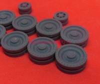OKBS72546DP   Wheels for Cromwell, type 3, perforated tire and 3 greasers (attach1 79346)