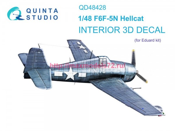 QD48428   3D Декаль интерьера кабины F6F-5N Hellcat (Eduard) (thumb81196)