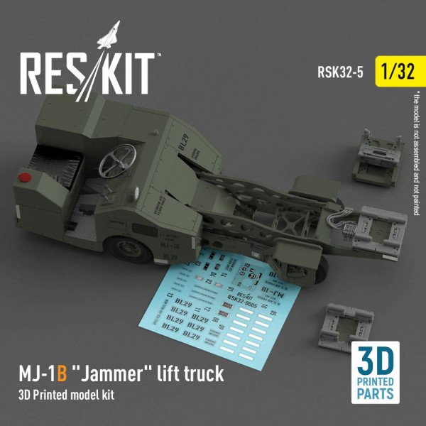 RSK32-0005   MJ-1B «Jammer» lift truck (3D Printed model kit) (1/32) (thumb79462)