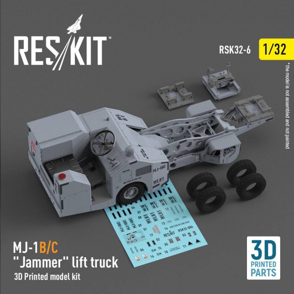 RSK32-0006   MJ-1B/C «Jammer» lift truck  (3D Printed model kit) (1/32) (thumb79465)